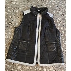Womens‎  Size 16 Vest With Rhinestone Pocket Unbranded